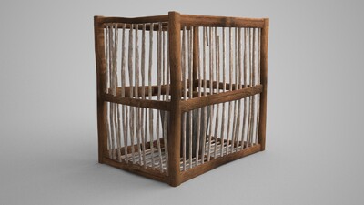 木板牢笼3D模型模型-古代场景模型库-3ds Max(.max)模型下载-cg模型网