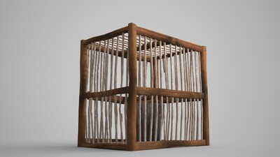 木板牢笼3D模型模型-古代场景模型库-3ds Max(.max)模型下载-cg模型网