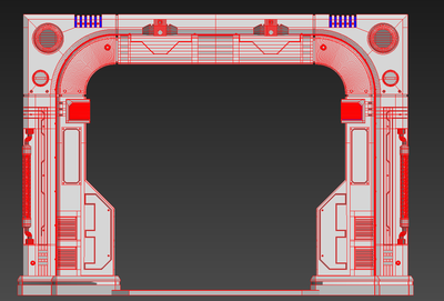 高科技传送门_鹿目圆作品_建筑科幻建筑_cg模型网