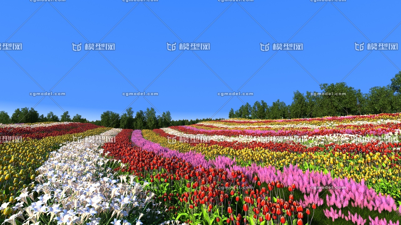虚拟花海,花海,蔚然花海_文秘苑图库