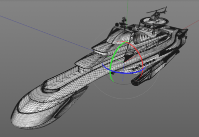 水上三体船 航船