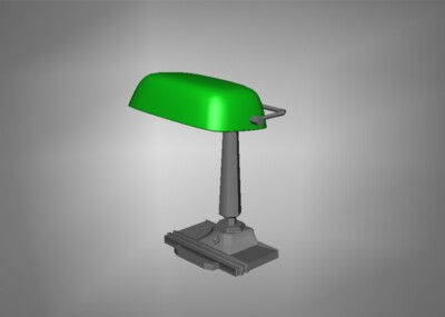 台灯简模max maya ,fbx