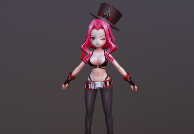 卡通 二次元 性 感女牛仔 火辣女枪手