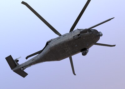 ruh-60 隐形黑鹰 中型通用直升机 silent hawk 2k贴图 军用武器 飞机