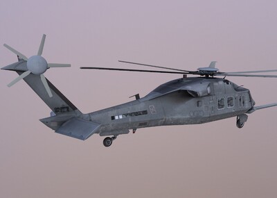 ruh-60 隐形黑鹰 中型通用直升机 silent hawk 2k贴图 军用武器 飞机