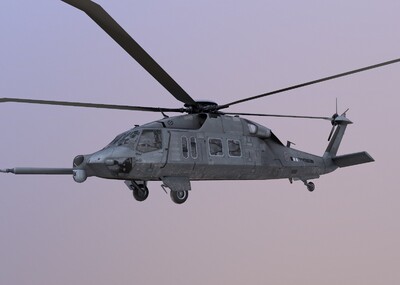 ruh-60 隐形黑鹰 中型通用直升机 silent hawk 2k贴图 军用武器 飞机