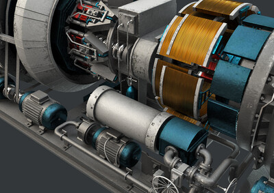 pbr次世代 工业发动机 工厂发电机 机械设备 科幻设备 核电站 核能