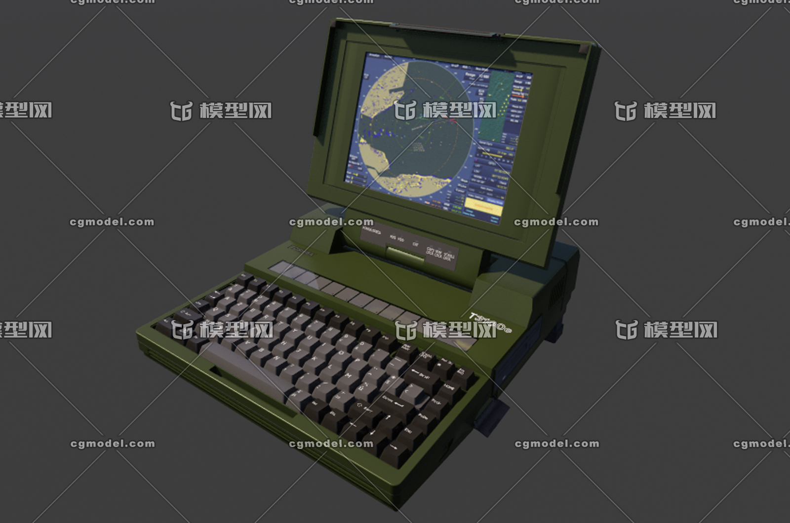 軍用電腦 軍工設備 科幻電腦 科幻設備 _空悠作品_電子電器電腦設備_c