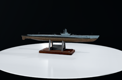 二战美国海军白鱼级潜艇模型