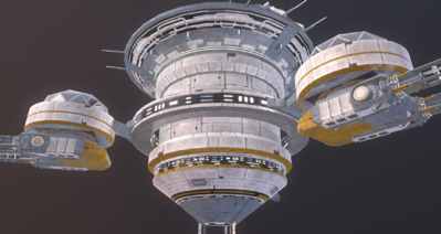 次世代 科幻 飞船补给站 空间站 太空补给站 卫星 能源补给站 宇宙