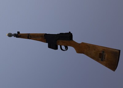 mas49式步枪 法国研制 军用武器 _18537776869作品_武器枪械模型_cg模