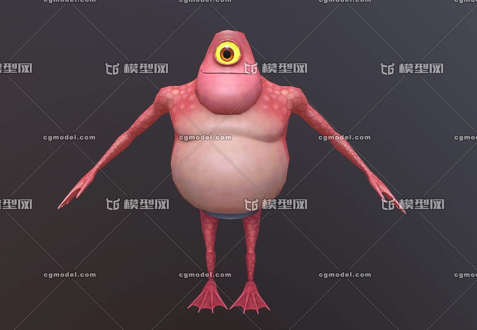 卡通 独眼怪  妖怪  手绘 怪物  monster