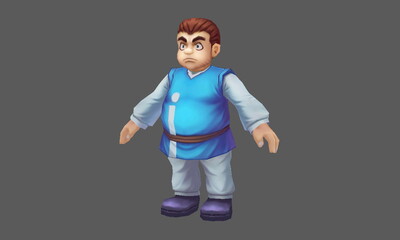 小胖子,男孩,憨厚老实,傻大个