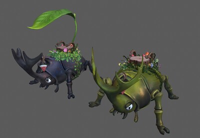 卡通 独角仙坐骑  次世代 甲壳虫坐骑   金龟