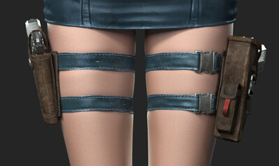 手枪 枪套 高精度影视 沙漠之鹰 角色配件 cf 武器 道具