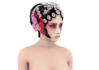 花旦 京剧装 肚兜 美女