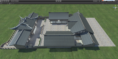虚拟现实大场景VR 古建模型-古代场景模型库-Unity模型下载-cg模型网