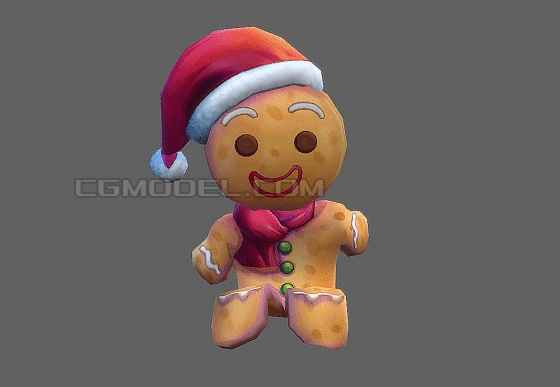 带动画 卡通姜饼人 圣诞姜饼人 饼干人 卡通形象-男人-人物-wayne911