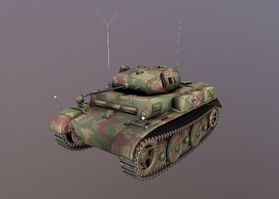 二号轻型坦克l型"山猫" 德国研制 luchs 2k贴图 写实