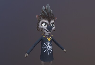 卡通小狼孩 -wally  精灵旅社 小狼崽