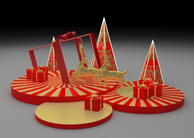 圣诞节商场美陈小dp点