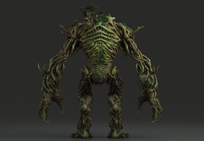 超精细 千年树妖王 森林树王 次世代 泰_436437作品_人物异形怪物_cg