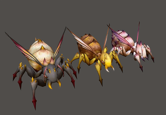 三款 巨型 蚁后 手绘带动画 蚂蚁皇后 giant ant queen