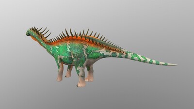 阿马加龙恐龙2512像素 含fbx格式 官方提示: 1,如