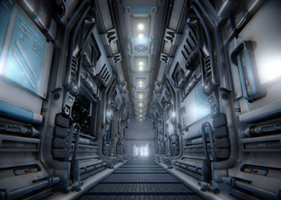 次世代 pbr vr科幻场景 科幻走廊 科幻工厂 科幻室内 科技建筑 太空