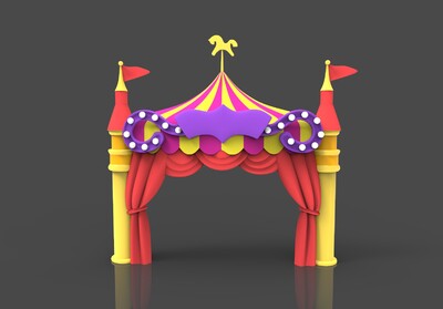 马戏团 门头 大门  卡通乐园 游乐场 玩具 游乐园 公园 效果图 规划