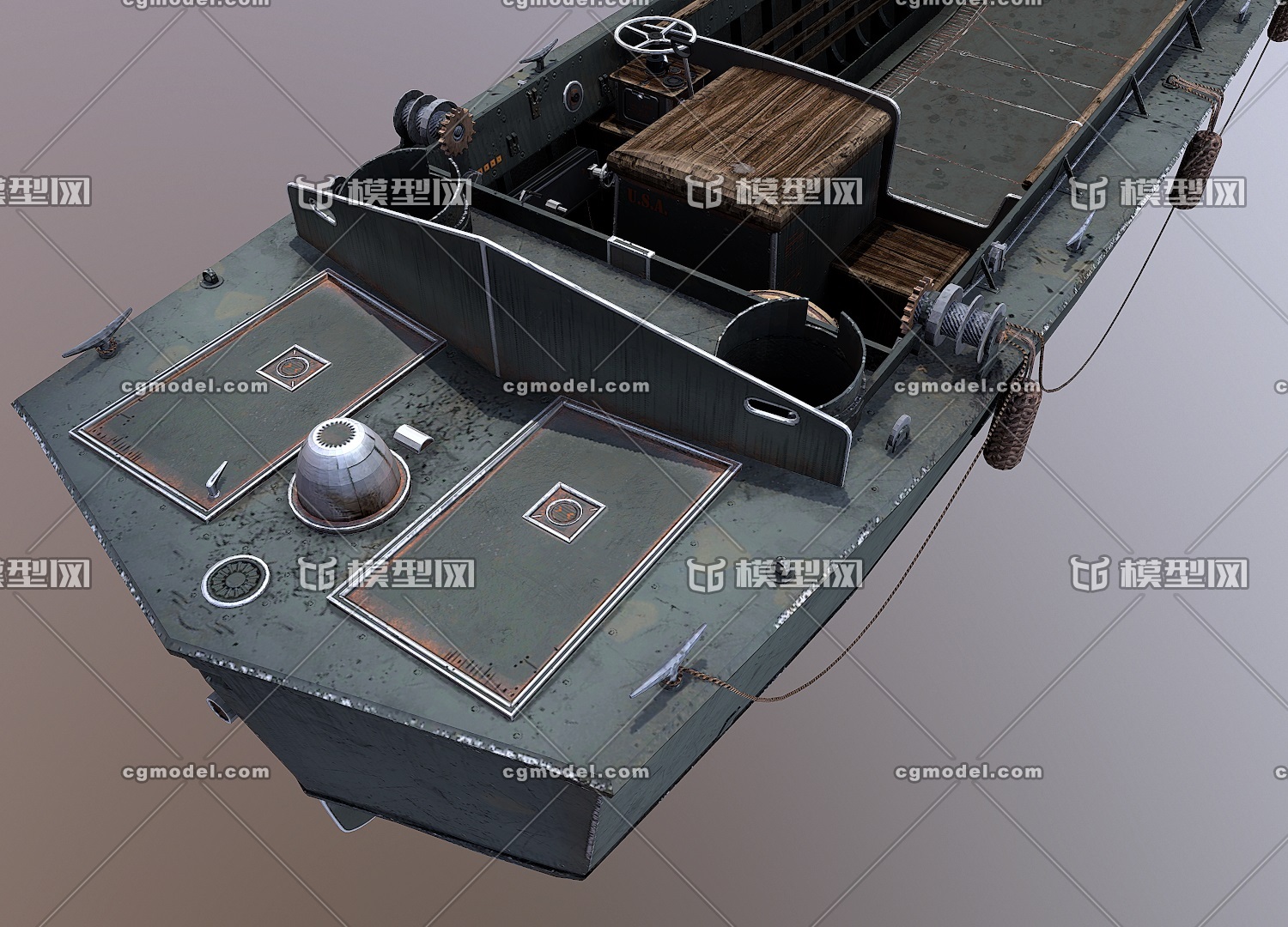 写实希金斯登陆艇 舰 二战海战 明星兵器 美国制造 us higgins boat