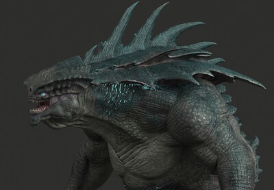 超精致 泰坦巨兽-哥斯拉 次世代 神话 海兽