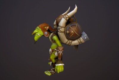 卡通 哥布林商人  地精  妖怪   妖精  goblin