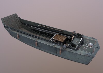 写实希金斯登陆艇   舰  二战海战 明星兵器 美国制造 us higgins