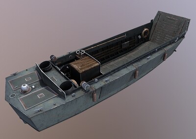 写实希金斯登陆艇 舰 二战海战 明星兵器 美国制造 us higgins boat