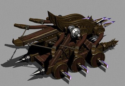 弩车战车攻城车连弩车