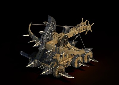 弩车战车攻城车连弩车