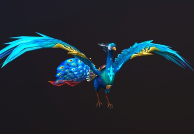 精美 神鸟 孔雀 坐骑 【有动画】 蓝孔雀