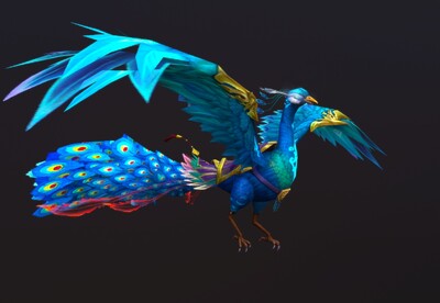 精美 神鸟 孔雀 坐骑 【有动画】 蓝孔雀