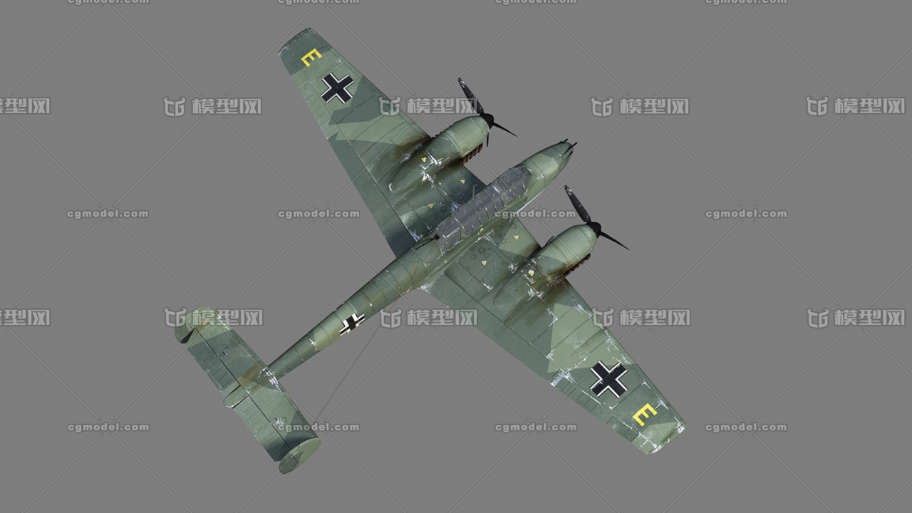 二战名机 德国me110 bf110 双发战斗机