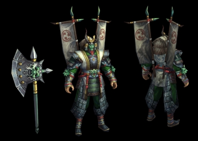 卡通Q版日本武士 武士道模型-男人模型库-FBX(.fbx)模型下载-cg模型网