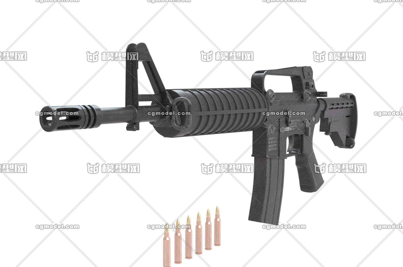 【shaw】colt_commando 模型 影视游戏高模!