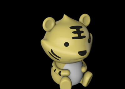 一只小老虎模型