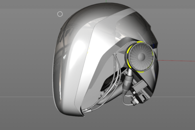 科技机器人头部