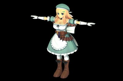 卡通q版女仆 女佣 动漫 日韩 二次元 佣人 仆人 女仆从 管家 可爱女孩