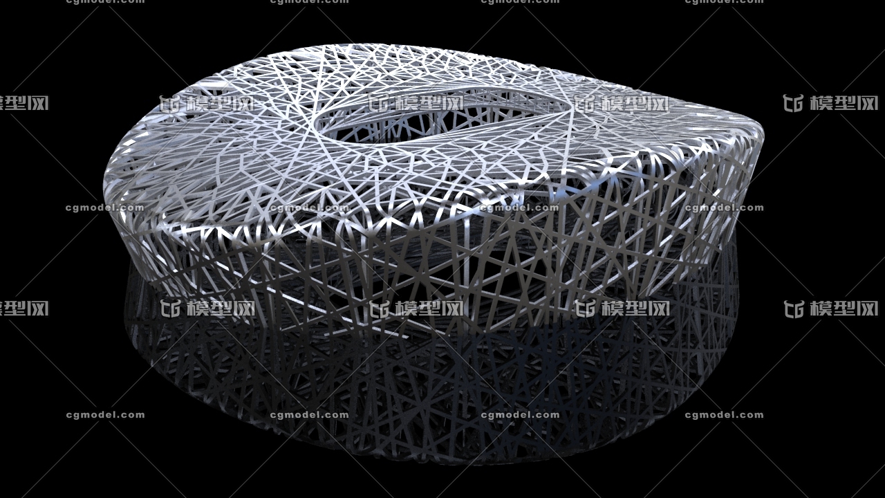 北京鸟巢模型模型-历史建筑模型库-maya(.ma/.mb)模型下载-cg模型网
