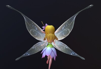 卡通 q版蝴蝶仙子【有动画】 蝴蝶精灵  小仙女  花仙子