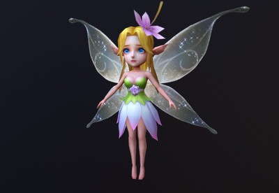 卡通 q版蝴蝶仙子【有动画】 蝴蝶精灵  小仙女  花仙子