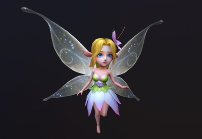 卡通 q版蝴蝶仙子【有动画】 蝴蝶精灵  小仙女  花仙子