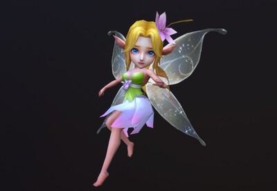 卡通 q版蝴蝶仙子【有动画】 蝴蝶精灵  小仙女  花仙子